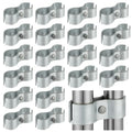 20 Sets 1-5/8 inch Dog Kennel Clamps for OD Round Pipe - size: 20 Sets-1-5/8 inch