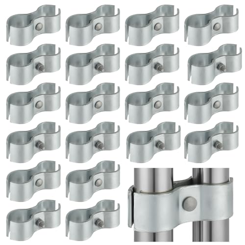 20 Sets 1-5/8 inch Dog Kennel Clamps for OD Round Pipe - size: 20 Sets-1-5/8 inch