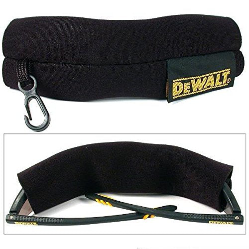 DEWALT DPG59 Reinforcer Rx-Bifocal High Performance Protective Eyeware with Rubber Temples and Protective Eyeglass Sleeve - Smoke Lens, 1.5 Diopter - size: Rx-Bifocal 1.5