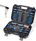 URASISTO 120-pieces Magnetic Screwdrivers Sets Includes Sockets, Slotted, Phillips, Hex, Torx and Precision Screwdriver Set Tools for Men, Repair Home