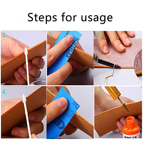 BUTUZE Convenient Leather Edge Dye Pen, Colorful Leather Edge Paint Roller, Essential Edge Dye Applicator