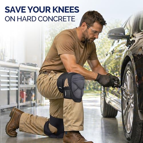 FEATOL Knee Pads for Work Men Women, Soft Foam Cushioning