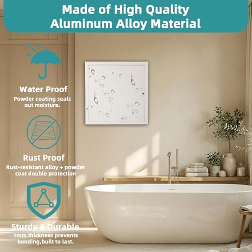 Metal Access Panel for Drywall - 14x14 inch - Wall Hole Cover - Access Door | 14x14" Wall Ceiling Access Panel for Plumbing/Drywall/Attic Door,Thicken 1mm Steel&Aluminum Frame,Outer Size 15.5"x15.5" - size: 14"Wx14"H