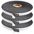 Seal Foam Tape,1/2 Inch W x 1/8 Inch T Weather Stripping for Door and Window,High Density Single Sided Closed Cell Door Insulation Weather Strip, 3 Rolls Total 50FT Black - size: 1/2"W x 1/8"T x 50FT
