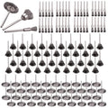 Rocaris 120 Pack Wire Buffing Wheel Brush Set with 1/8" Shank