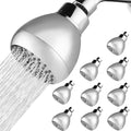 10 Pack High Pressure Shower Head - Powerful Bathroom Pressure Boosting Showerhead - Perfect Universal Replacement for Rain Shower Heads(Chrome) - color: 10 Pack Chrome