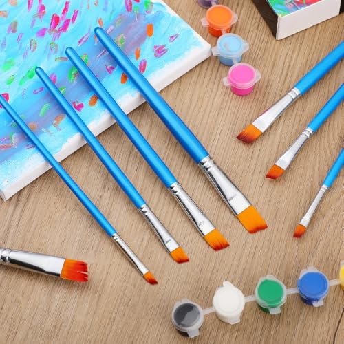 Sherr 48 Pcs Paint Brush Set Bulk, 0.28, 0.35, 0.43, 0.59 Inch, Angle Style - color: Angle Style, size: 0.28, 0.35, 0.43, 0.59 Inch