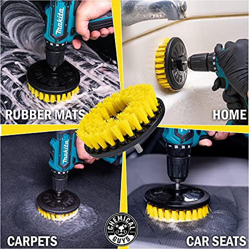 Chemical Guys, Medium Duty Spinner Drill Brush Attachment, Multi-Surface - style: Medium Duty