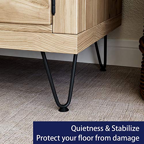 SMARTSTANDARD 6 Inch Heavy Duty Hairpin Furniture Legs, Black 4PCS - color: Black, size: 6 Inch