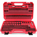 232-Piece Ultimate Screwdriver Bit Set, Cr-V Impact Driver Bit Set Includes Security Bits,Nut Driver, Ratchet Wrench and Bits Holder - color: 232 Pcs Impact Ready Set