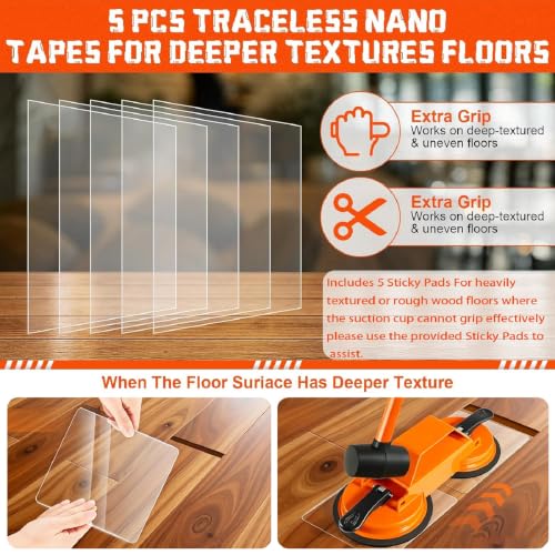 Floor Gap Fixer Tool, Heavy Duty Suction Cup Laminate Repair Kit.