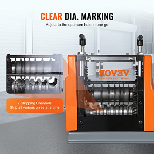 VEVOR Electric Wire Stripping Machine 0.06"-0.98" Automatic Wire Stripper - size: 0.06''-0.98''
