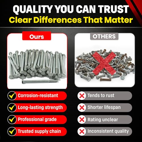 Chenango Supply 5/16-18 x 4" Stainless Hex Head Bolts - size: 5/16-18x4"(50pcs)