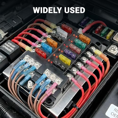 112Pcs Marine Grade Heat Shrink Ring Connectors Kit #10,1/4",5/16",3/8", Thickened Tinned Red Copper Wire Terminals, 3:1 Waterproof Insulated Crimp Connector Assortment for Boat Automotive RV