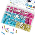 TICONN 330 Pcs Heat Shrink Wire Connectors, Marine Crimp Ring Terminal Kit - style: 330PCS Combo