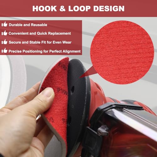 10 Pack 6 Inch Hook and Loop Sanding Sponge Discs 400-3000 Grit Wet Dry Sanding Pads, Foam Sandpaper for Random Orbital Sander, Curved Surface Large-Area Sanding Polishing for Metal Wood Auto