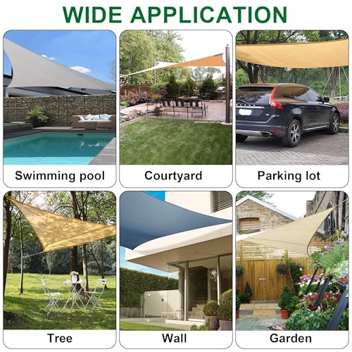 YOFIT 40 Pcs Shade Sail Hardware Kit, 5 Inch Outdoor Sun Sail Accessories, 304 Stainless Steel Turnbuckles & Brackets for Triangle/Rectangle Sails, Patio Canopy Installation Hardware Set Waterproof - size: 5 inch 40 pcs