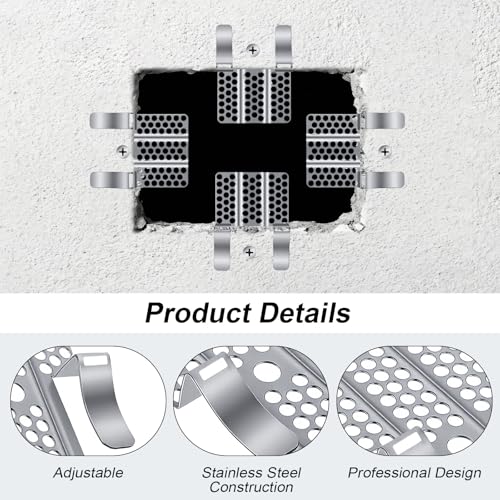 10 Pack 1/2 Inch Drywall Repair Clips, Wall Fastener Clips Stainless Steel