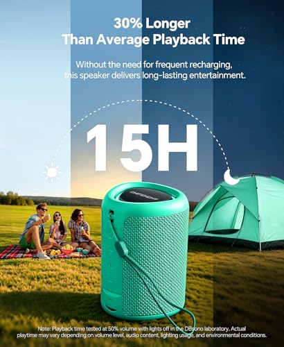 Portable Bluetooth Speaker Beach Essentials: IPX5 Waterproof for Outdoor - color: Teal