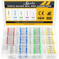 Sopoby 500PCS Solder Seal Wire Connectors, Self Soldering Heat Shrink Butt Connector Solder Sleeve Waterproof Insulated Electrical Butt Splice Wire Terminals for Marine Automotive Boat Truck - size: 500 pcs