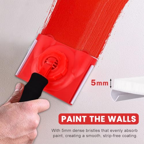 Paint Edger Trimmer with 2pcs Replacement Pad Refills,Paint Edgers Tool, Edge Painting Tool for Wall Paint Pad Applicator for Ceilings Corner Edges Painter Trim Painting Supplies
