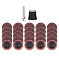 HARFINGTON 26pcs Quick Change Discs Set 1" Lock Sanding Discs with 1/4" Shank Pad Holder Medium Grit Surface Conditioning for Polish Rust Removal - size: 1"