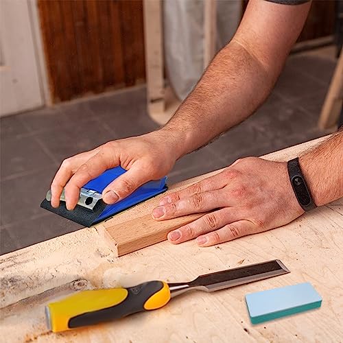 3-in-1 Wet Dry Sandpaper Set,48 Sheets of 80 to 3000 Grit Sand Paper | Comes with 1 Sandpaper Holder and 2 Sponges Sanding Block for Wood Furniture Finishing Metal Automotive Sanding Polishing - style: sandpaper-48 pcs