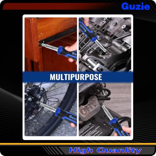 Guzie 12-in-1 Screwdriver/Nut Driver Set, 12 Bits/3 Nut Drivers