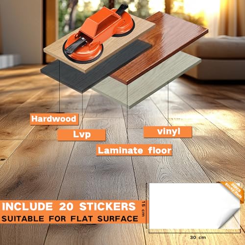 REXBETI Floor Gap Fixer Tool, Plank Gap Repair Kit, Heavy Duty Suction Cup - size: 5