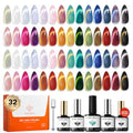 modelones Cat Eye Gel Nail Polish Set Glitter Sparkle 32PCS 28Colors - color: A0-Galaxy Haze