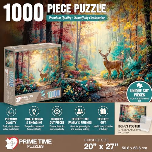 Adult Jigsaw Puzzle 1000 Piece Deer Dreams - color: Deer Dreams