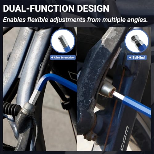 13-Piece Jumbo Metric Hex Key Set (1.5mm – 17mm) – Extra Long Arm Ball End Allen Wrenches – Heavy Duty CR-V Steel L-Keys for Automotive, Industrial & Machinery Repair - style: Metric 1.5-17mm