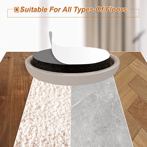 1-1/4" Furniture Sliders for Carpet & Hardwood Floors, 24PCS Furniture Pads for Quickly and Easily Move Any Item and Protect The Floor - size: 1-1/4 inch 24 PCS