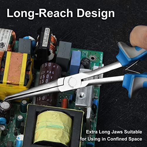 SPEEDWOX 7 Inches Long Reach Needle Nose Pliers Slim Extra Long Nose - style: Needle Nose Pliers