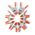 PONY 6" & 4" Heavy Duty Metal Spring Clamps with Protective Tips, 10-Piece | 2" & 1" Jaw Opening, Protective Handles and Tips, Metal Spring Clamps for Woodworking and DIY Projects - size: 6 Inch & 4 Inch 10-Piece