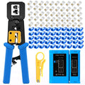 Gaobige rj45 Crimping Tool for Cat6 Cat5e Cat5, Sturdy Pass Through Crimper