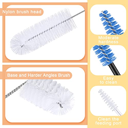 Hummingbird Feeder Cleaning Brush, 19 Pieces 3 Size, White - color: White