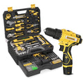 Tool Kit Box Drill Set with 12V Power Cordless Drill 299-Piece Tool Kit for Home Tool Set Storage Case with Drawer General Household Drill Set for Home Mechanics Repairs Men & Women, DIY