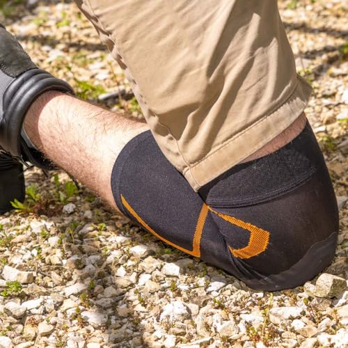 Klein Tools 60622 Knee Pad Compression Sleeve, Knee Support for Construction, Workers and Athletes, Black, S/M - style: S/M