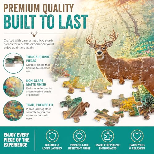 Adult Jigsaw Puzzle 1000 Piece Deer Dreams - color: Deer Dreams