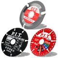 P.I.T. 4 1/2 Inch Multi-Material Cut Off Wheel for Angle Grinder,3-in-1 Set