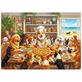Dog Pizza Jigsaw Puzzles for Adults 1000 Pieces - color: Paws Pizza Party