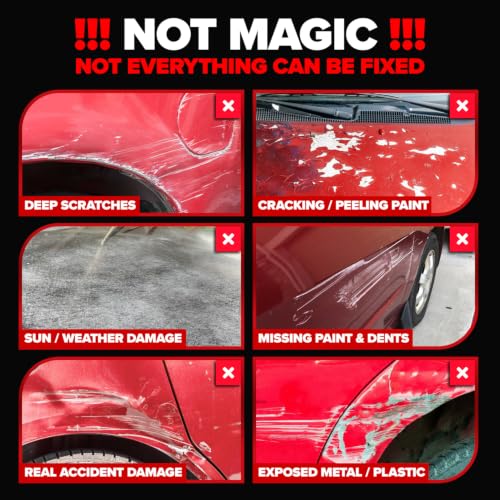 Carfidant Red Scratch & Swirl Remover Polish for Red Cars & Restorer - style: Red Scratch Remover Kit