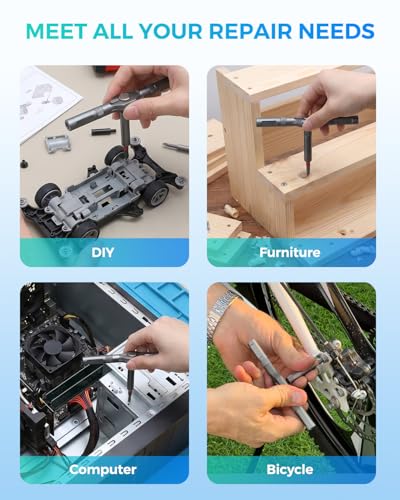 SOONAN Ratchet Screwdriver Set : 74 in 1 magnetic Screwdriver sets, S2 Steel Bits, DIY Combination Flexible Shaft, Suitable for Furniture Assembly, Precision Electrical Appliance Repair, Bicycle Tools - size: 74 in 1 Black