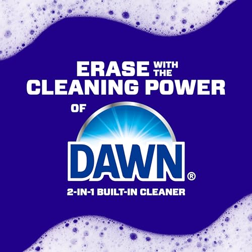 Mr. Clean Magic Eraser Sponge, Bathroom Cleaner, Shower Cleaner, Tub Cleaner, Soap Scum Remover, Bathroom Cleaning Supplies, Dawn Cleaning Power with Febreze Lavender Scent, 5ct - size: 5 Count (Pack of 1)