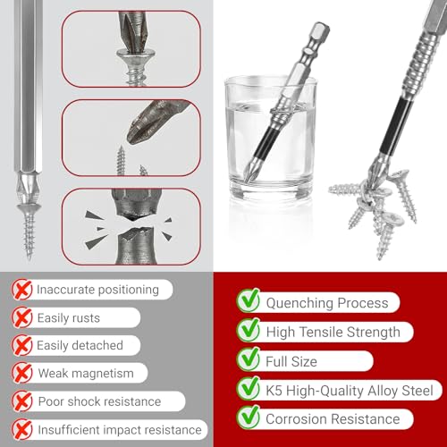 8pcs Drill Bit Magnetizer Screwdriver Magnetizer for Impact Drivers