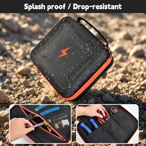 GWCASE Case for Klein MM300/325 Multimeter, Circuit Breakers,Clamp, Black-L - color: Black, size: L