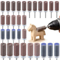 30Pcs Sanding Drums for Dremel Rotary Tool with 1/8" Shank, Sanding Sticks for Plastic Wood Metal Grinding Polishing, 180/240/320/400/600/1000/1500/2000/3000 Grits - color: 30Pcs-Mixed Grits