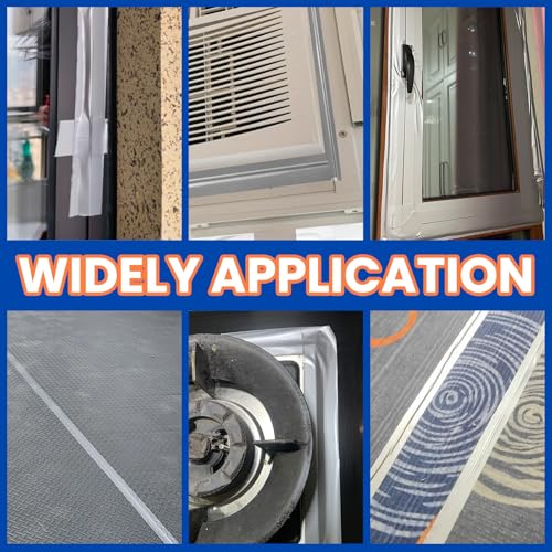 Silver Window Weather Sealing Tape,Window Draft Isolation Sealing Film Tape,Window AC Seal Air Conditioner Sealing Tape No Residue Waterproof Self Adhesive for Keep Out Cold Air Dust Rain 2IN X 65FT - color: Silver, size: 2 Inch x 65 FT
