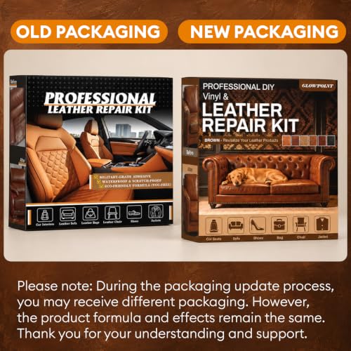 Leather Repair Kit for Furniture, Vinyl Repair Kit to Match Any Brown Color - color: Brown